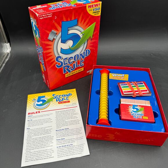 5 Second Rule Just Spit it Out Board Game Complete - Picture 2 of 4